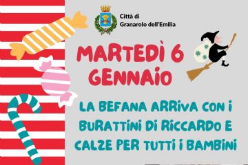 La Befana arriva a Granarolo con i burattini di Riccardo