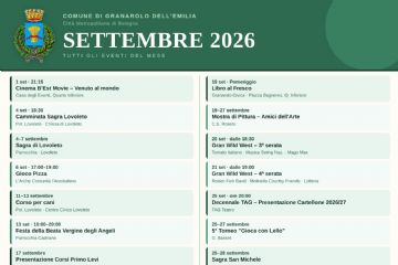 Un ricco calendario per gli eventi di settembre