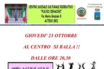 Al Centro si balla - Gioved&#236; 23 ottobre