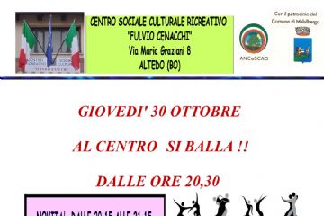 Al Centro si balla - Gioved&#236; 30 ottobre