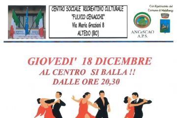 Al Centro si balla - Giovedì 18 Dicembre
