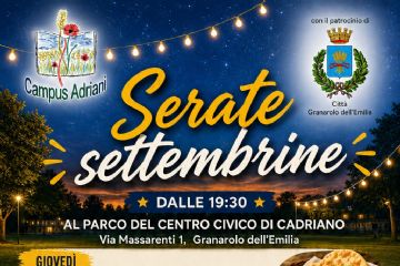 Serate Settembrine: 4 appuntamenti di gusto e convivialità con Campus Adriani